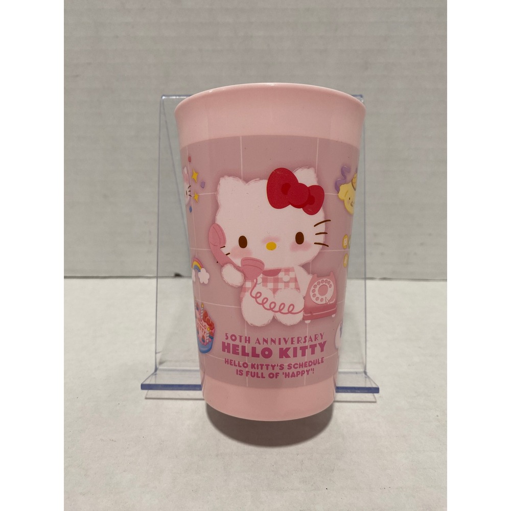 Sanrio Hello Kitty Tumbler 50th Anniversary Friends 2024 Schedule Pink 450mL